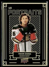 Trevor Zegras 2022 Upper Deck UD Portraits card