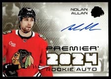 2024-25 Upper Deck Premier Premier Rookie Auto Jersey Nolan Allan #PRA-NA card
