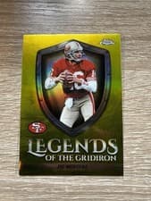 2025 Topps Chrome Legends of the Gridiron Joe Montana #LOG-8 card