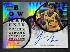 2024-25 Bowman University Chrome Eye Test Autographs Langston Love #ETA-LL card