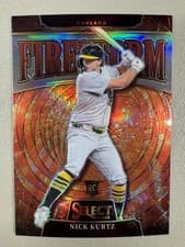 2025 Panini Select Firestorm Nick Kurtz #1 card