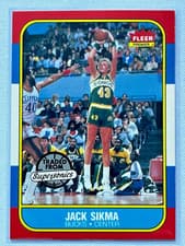 Jack Sikma 1986 Fleer card