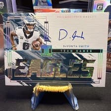 2024 Panini Impeccable Impeccable Team Names Autographs DeVonta Smith #5 card