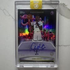 2025-26 Topps 3 City Drip Signatures Cedric Coward #CD-CC card