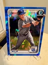 Bobby Witt Jr. 2020 Bowman Chrome Prospects Sapphire card