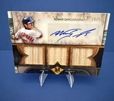 2025 Topps Museum Collection Single Player Signature Swatches Triple Relic Autographs Nomar Garciaparra #SPTRA-NG card