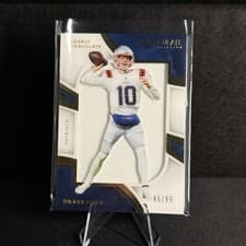 2025 Panini Immaculate Clearly Immaculate Jerseys Drake Maye #10 card
