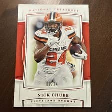 Nick Chubb 2019 Panini National Treasures card