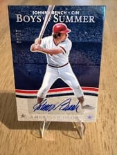 2025 Panini Boys of Summer American Glory Signatures Johnny Bench #15 card