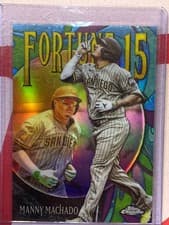 2025 Topps Chrome Update Fortune 15 Manny Machado #F15-4 card