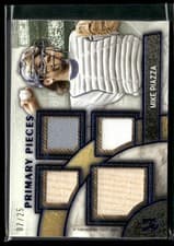 2025 Topps Museum Collection Single Player Primary Pieces Quad Relics Mike Piazza #SPPQ-MP card