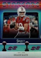 2025 Panini Select Starcade Drake Maye #8 card