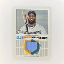2026 Topps Heritage Clubhouse Collection Relics Adolis García #CCR-AG card