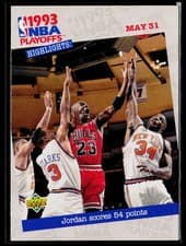 Jordan Scores 54 Points 1993-94 Upper Deck Base Set card