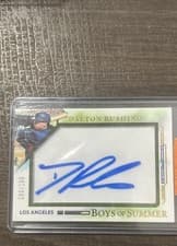 2025 Panini Boys of Summer Jumbo Acetate Signatures Dalton Rushing #9 card
