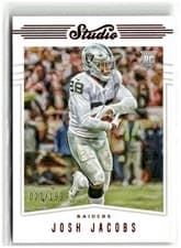 Josh Jacobs 2019 Panini Chronicles Studio card