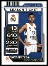 2025-26 Panini Contenders EuroLeague Base Season Ticket Izan Almansa #17 card