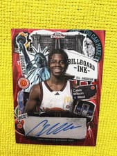 2025 Topps Chrome McDonald's All American Billboard Ink Caleb Wilson #BI-CW card