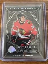 2025-26 Upper Deck Black Diamond Rookie Gems Colton Dach #RG-CD card