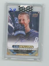 2024-25 Upper Deck Clear Cut Canvas Signatures Kyle Connor #CS-KC card