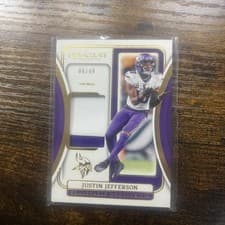 Justin Jefferson 2024 Panini Immaculate Collection Remarkable Memorabilia card