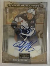 2024-25 O-Pee-Chee Platinum Rookie Autographs Nikita Chibrikov #R-NC card