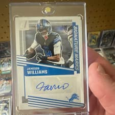 2025 Donruss Signature Marks Jameson Williams #SM-JWS card