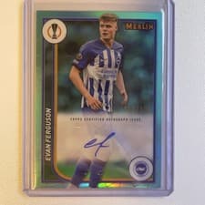 Evan Ferguson 2023 Topps Merlin UEFA Autograph card
