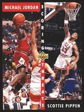 Michael Jordan / Scottie Pippen 1992-93 Upper Deck Base Set card
