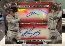 2024 Bowman's Best Dual Autographs Colson Montgomery / Jacob Gonzalez #DA-MG card