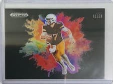 2025 Panini Prizm Draft Picks Black Color Blast Josh Allen #25 card