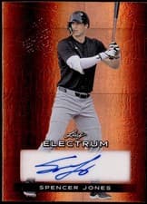 Spencer Jones 2024 Leaf Electrum Baseball Base Autograph card