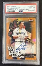 2024 Finest Moments Autographs Julio Rodríguez #FMA-JRO card