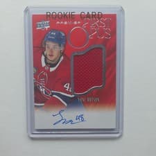 2024-25 Upper Deck Premier First Opus Rookie Auto Jersey Lane Hutson #FO-LH card
