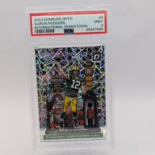 Aaron Rodgers 2023 Panini Donruss Optic International Downtown card