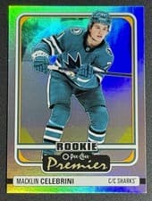 Macklin Celebrini 2024 O-Pee-Chee Premier card