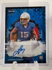 2024 Finest Rookie Finest Autographs Ladd McConkey #RFA-LM card
