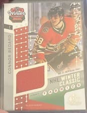 2025-26 SP Game Used 2025 Winter Classic Fabrics Connor Bedard #WCF-1 card