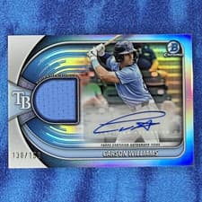 2025 Bowman Chrome Auto Relics Carson Williams #BCAR-CW card