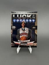2024-25 Panini Prizm Black Luck of the Lottery Allen Iverson #1 card