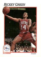Rickey Green 1991-92 Hoops Base Set card