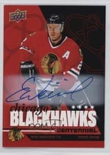 2025-26 Upper Deck Chicago Blackhawks Centennial Red Hot Autos Eric Weinrich #47 card