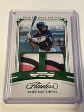 2024 Panini Flawless Dual Prospect Patches Brice Matthews #DP-BM card