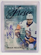 2024-25 Upper Deck Artifacts Fresco Signatures Brock Nelson #FS-BN card