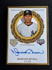 2025 Topps Gilded Collection Gilded Champions Autographs Mariano Rivera #GCH-MR card