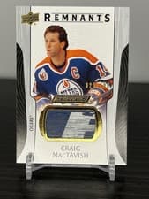 2024-25 Upper Deck Engrained Icons Remnants Craig MacTavish #R-CM card