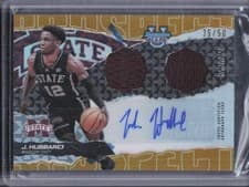 2024-25 Bowman's Best University Prospect Dual Relic Autographs Josh Hubbard #PDRA-JH card