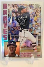 Ronald Acuna Jr 2019 Topps Chrome 1984 Baseball card