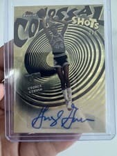 2025-26 Finest Colossal Shots Autographs George Gervin #CS-GG card