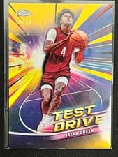 2024-25 Topps Chrome Test Drive Jalen Green #TD-10 card